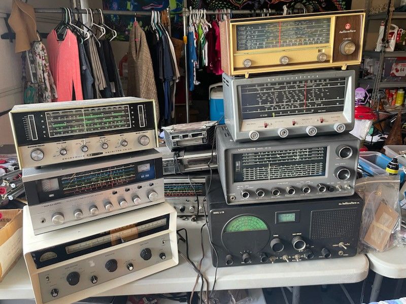 Hallicrafters Ham Radios Tube Solid State Dx 160 Realistic Gcr 6 Shortwave Receiver GE KRACO 8 TRAC LAFFAETTE HE 30 SA 77A 11 Pcs.