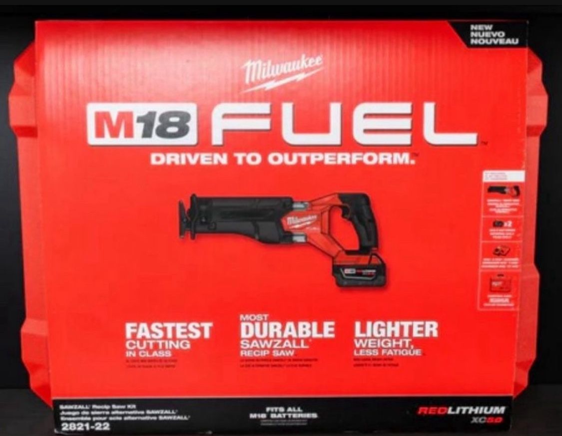 Brand new Milwaukee Sawzall kit 2821-22