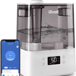 LEVOIT Humidifiers for Bedroom Large Room Home, (6L) Cool Mist Top Fill Essential Oil Diffuser for Baby & Plants, Smart App & Voice Control, Rapid Hum