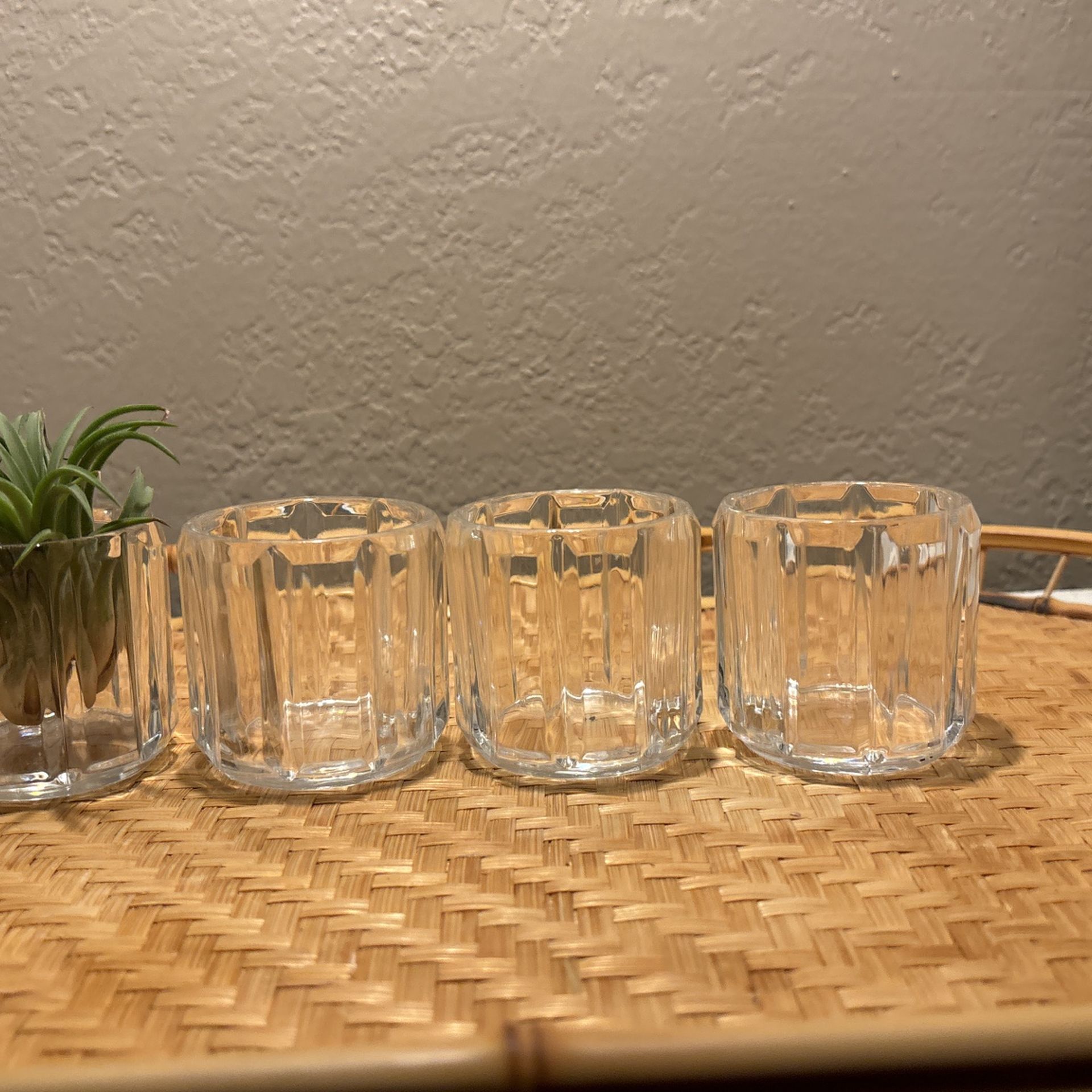 Vintage Crystal Votive Candle Holders 