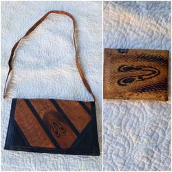 Vintage Snakeskin Handbag Purse Or Wallet - Real Snakeskin $30 Each