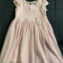 Next girls size 4/5 light pink spring Easter dress 