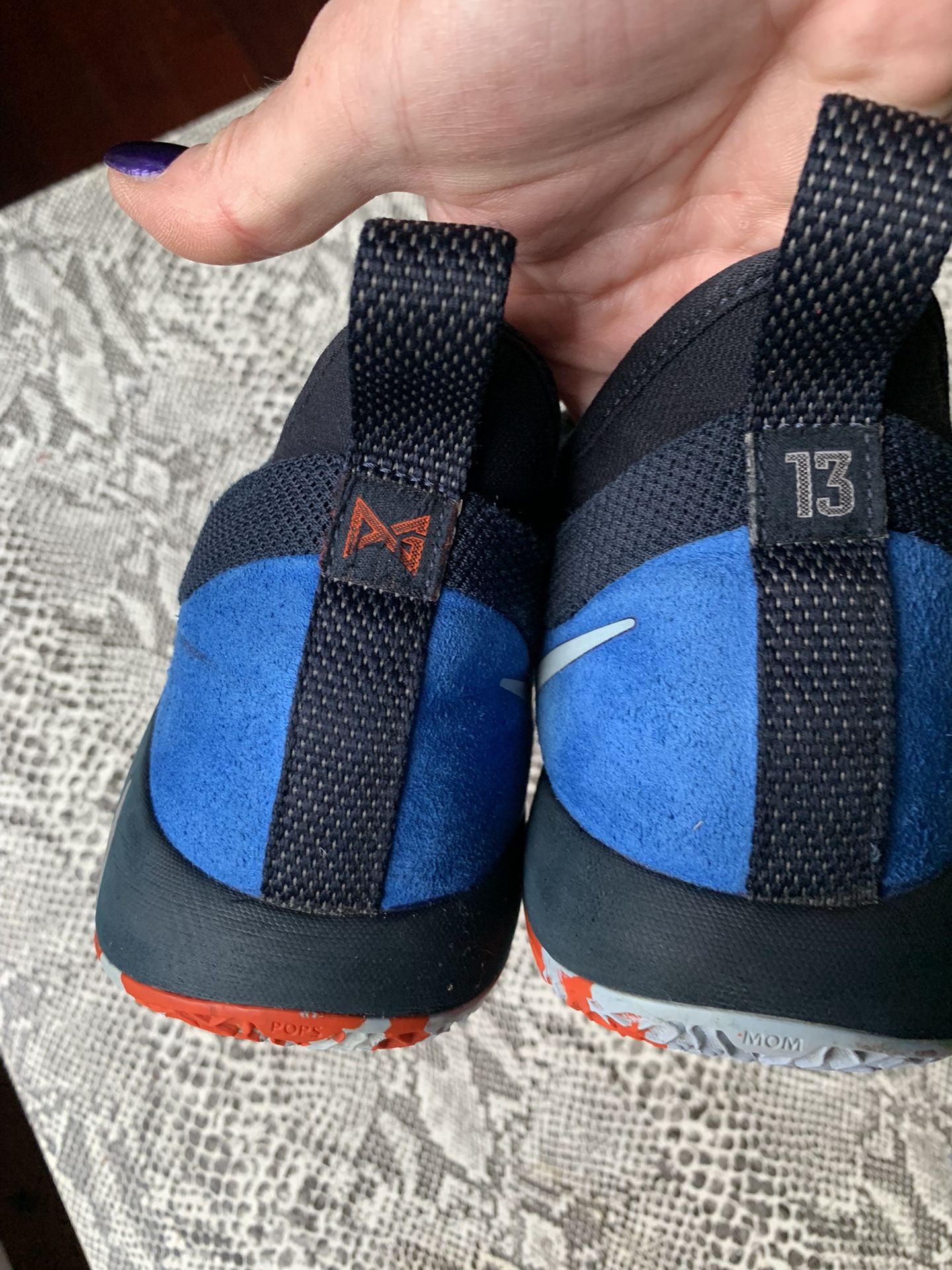 Nike PG 2 Mens Size 8.5 Home Oklahoma City Thunder OKC Paul George Blue Shoe for Sale in Loris SC OfferUp