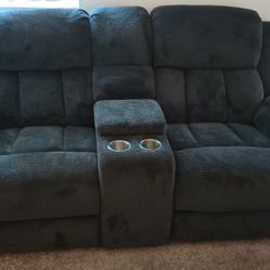 (2)  Reclining Gaming Sofas With USB & Storage 