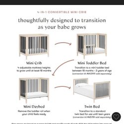 Babyletto Gelato 4 -in-1 Convertible Mini Crib 