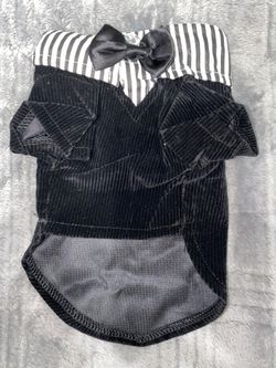 PER DOG APPAREL TUXEDO SHIRT WITH BOW TIE