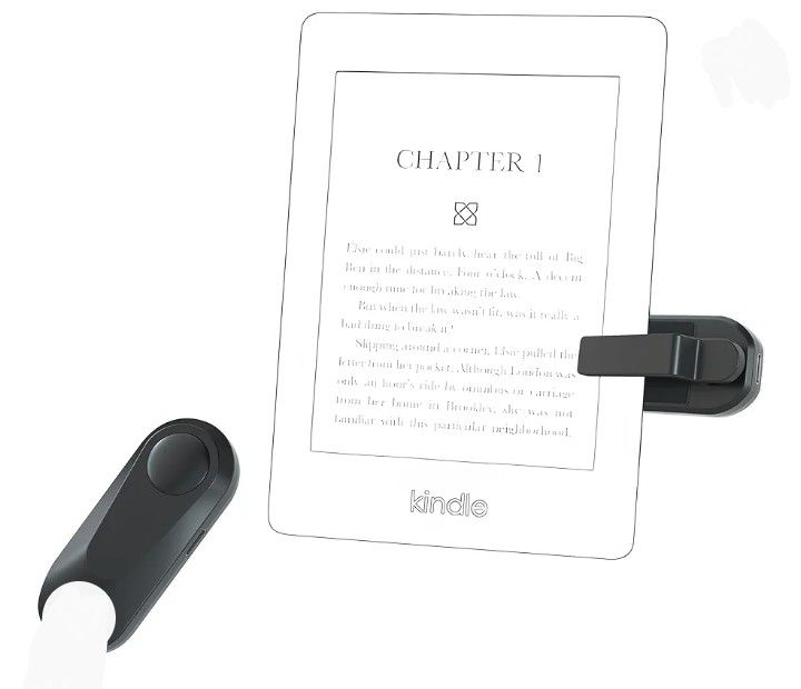 New Page Turner Remote Control for Kindle, Clicker Page Turner for Paperwhite Kobo eReaders Reading Accessories in Bed, Gifts for Readers