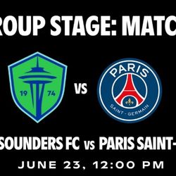 PSG vs. Seattle Sounders Tickets - 6/23/25