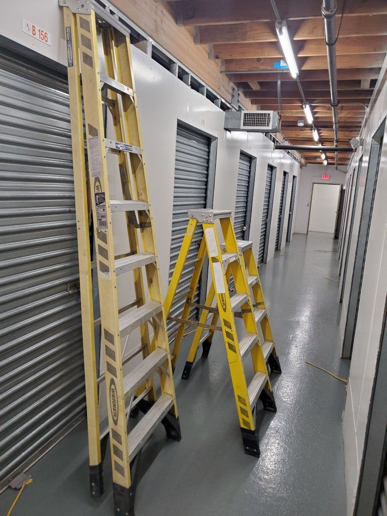 Werner Ultrs Pro 8' , 5' And 4' A-frame Ladders (See All The Pictures For More Details)