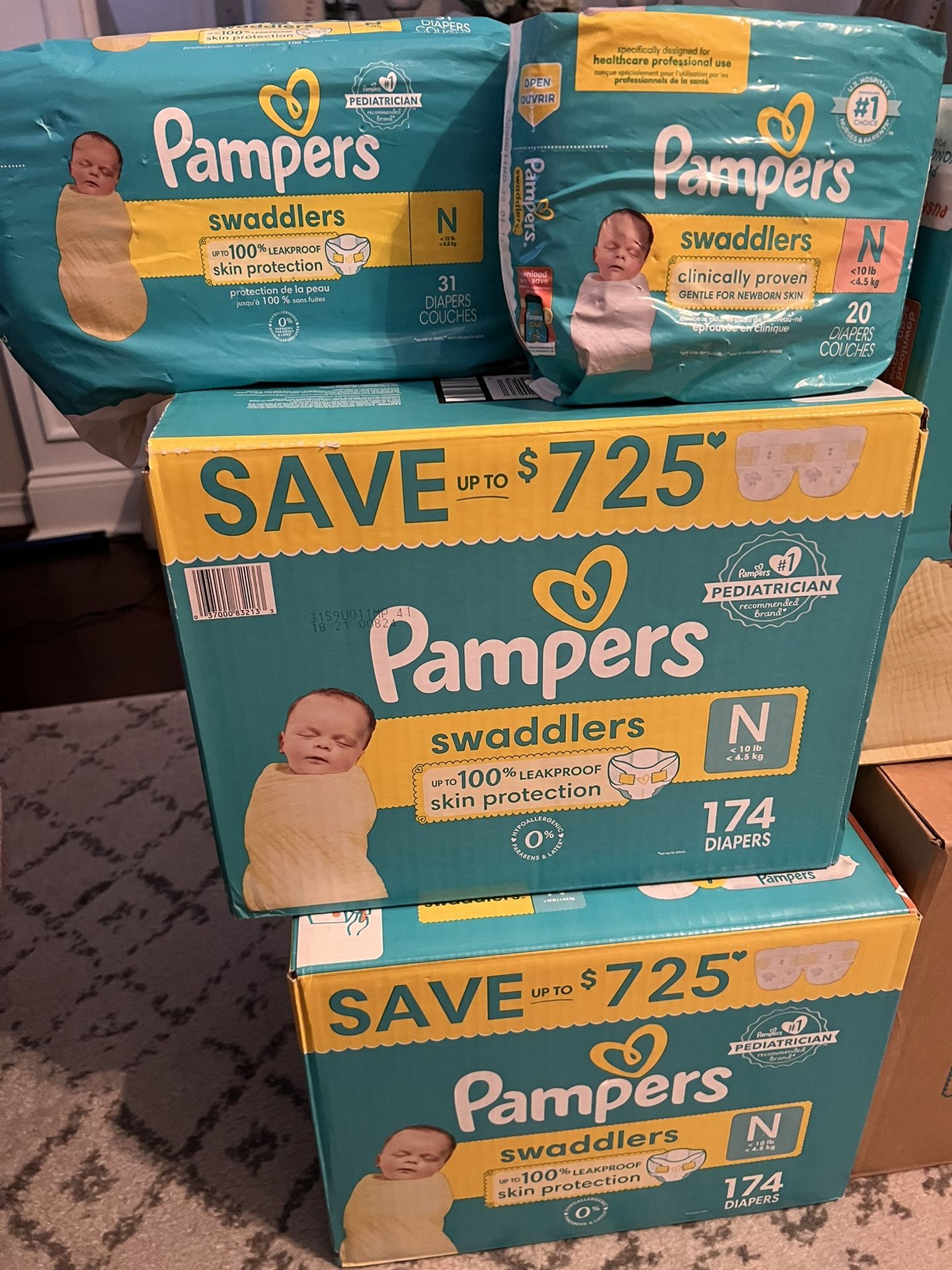 Pampers Size N And 1 
