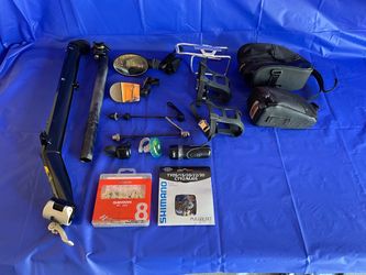 Various Road Bike Parts Used & New; mirror,s, bells, bottle holder