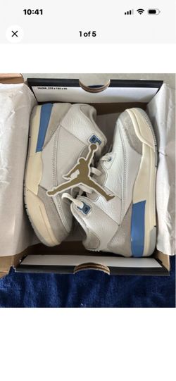 Air Jordan 3 White University Blue Sneakers