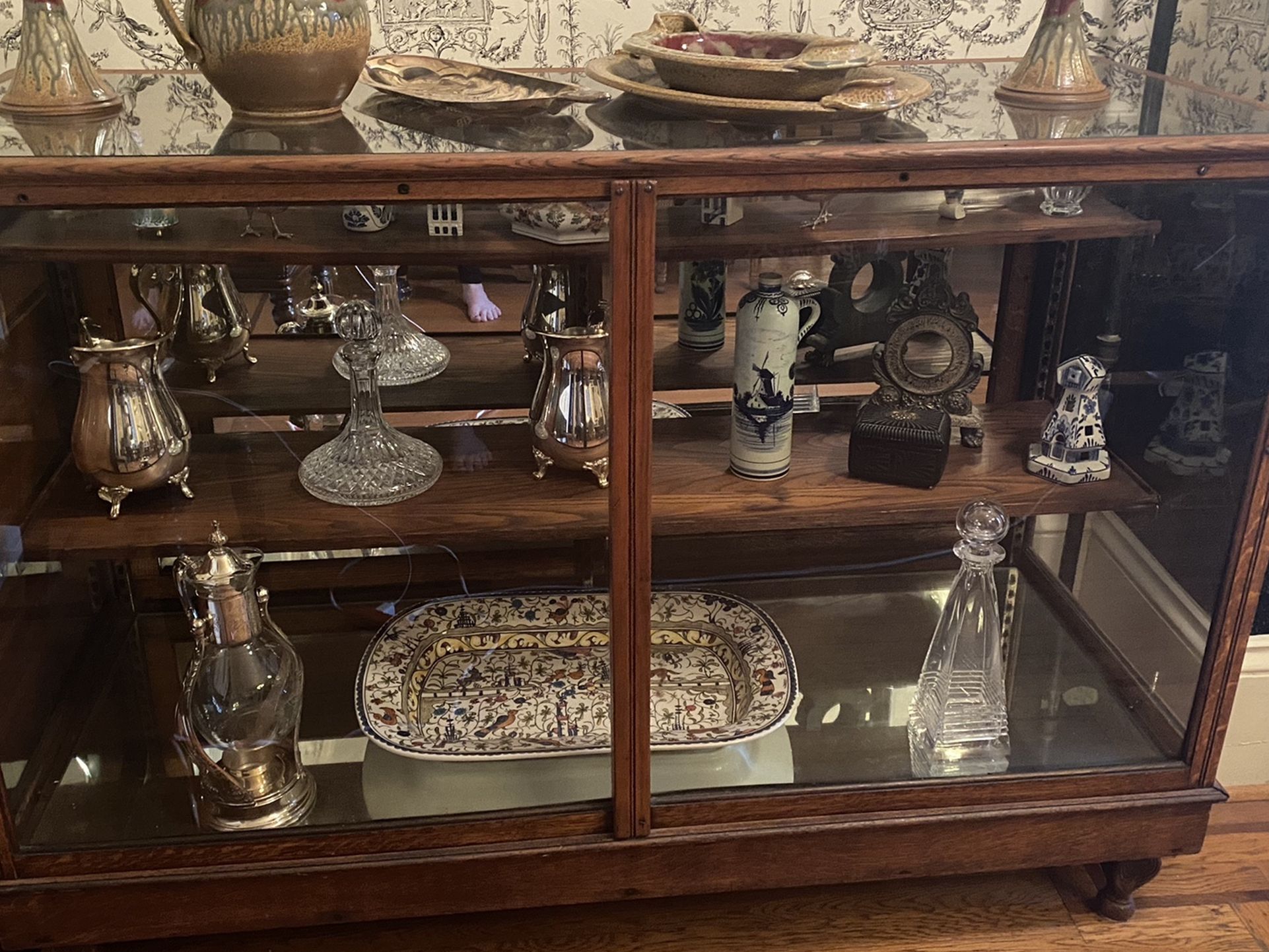 antique shop display case