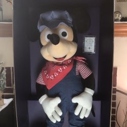 (LIKE NEW) “TREASURES FROM THE VAULT” WALT’S ENGINEER MICKEY MOUSE - LIMITED EDITION - SIZE: 36 INCHES TALL