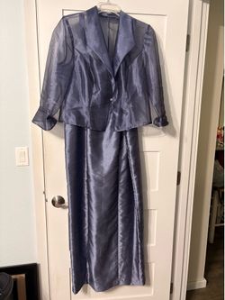 Alex evenings formal dress with matching sheer jacket