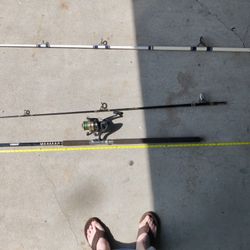 Master 6602 Fishing Rod With Reel  10 And 1/2 Ft Long