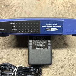 Linksys EZXS88W V3.0 10/100 8-Port Workgroup Network Switch