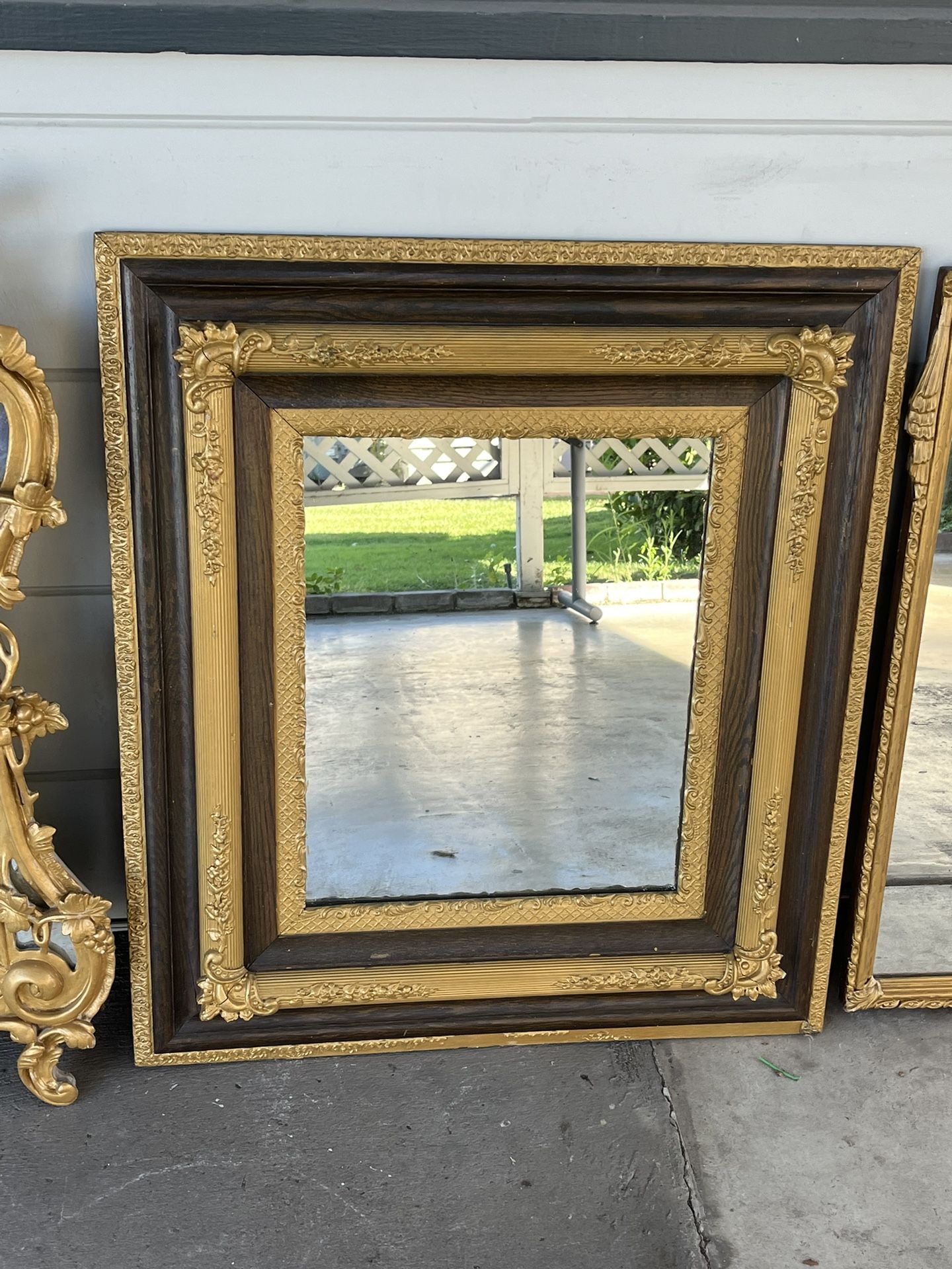 Antique Victorian Gilt Wood Mirror