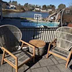 Patio Chairs And Table 