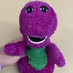 Vintage Barney the Dinosaur Plush 11” Lyons Partnership Stuffed Golden Bear rare