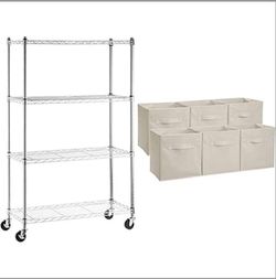 Amazon Basics 4-Shelf Heavy Duty Shelving Storage Unit