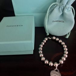 Tiffany Silver Bead Bracelet 