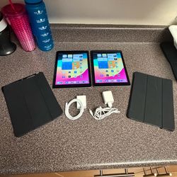 Like New! Apple iPad 6th Gen 9.7in W/Charger & Case WiFi & Cellular Unlocked