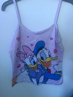 Disney Donald and Daisy Duck pink tank top #disney #kawaii🤗