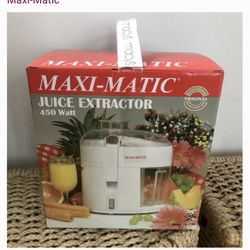 Maxi-Magic Juice Extractor- New In Box