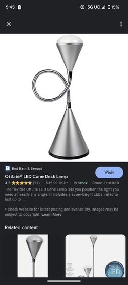 OttLite Natural Daylight Cone Flexible Light