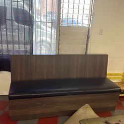 Barbershop waiting bench