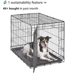 Brand new medium size dog cage/crate, box banged up but cage brand new