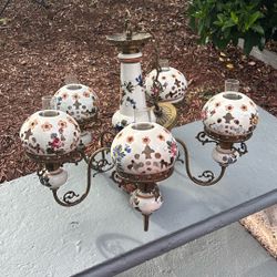Vintage chandelier porcelain