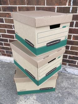Three bankers boxes