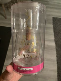 Engaged Wine Glass Gift 