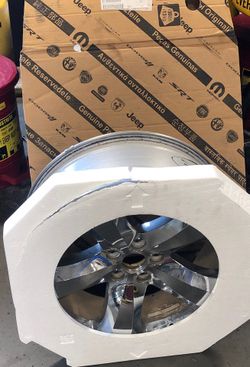 20” factory charger/ challenger chrome wheel