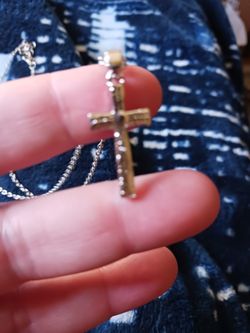 Stainless Steel Cross With Chain