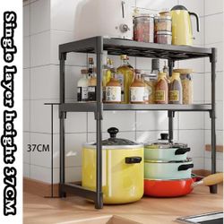 Microwave Shelf,Microwave Oven Rack, Kitchen Storage Organizer Counter Shelf Stand, Countertop Microwave Oven Unit Shelving Stand Rack for Household S