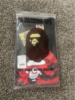 red camo black bape tshirt