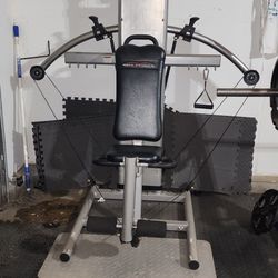 Gym Equipment Set Up With Gym Mats