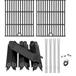 Grill Parts for Nexgrill 4 Burner  P PG, Cooking Grate, Heat Shield and Burner Kit for Nexgrill P Replacement Parts fo