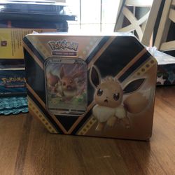 Pokemon V Power Tin featuring Eevee - BRAND New SEALED FACTORY NEW