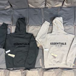 Essentials Hoodie 🔥 Black & Gray | Ready to Wear | Fast Pickup