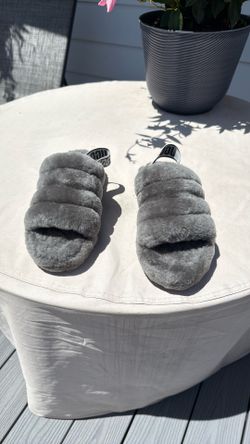 Women's UGGs, fuzzy sandals