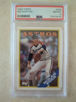 1988 Topps Nolan Ryan PSA 8 