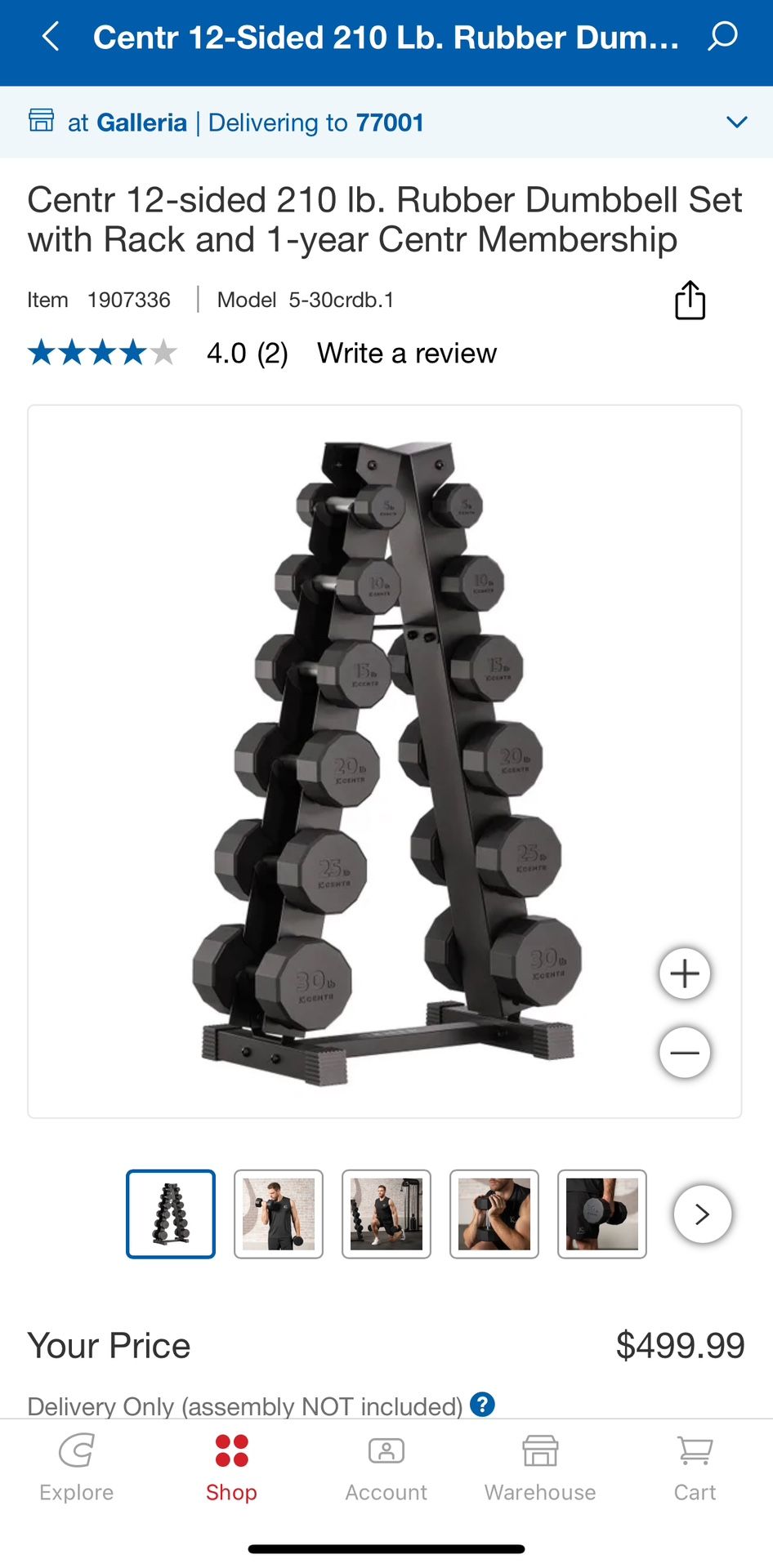 Dumbbell Set 210 Lbs With Rack
