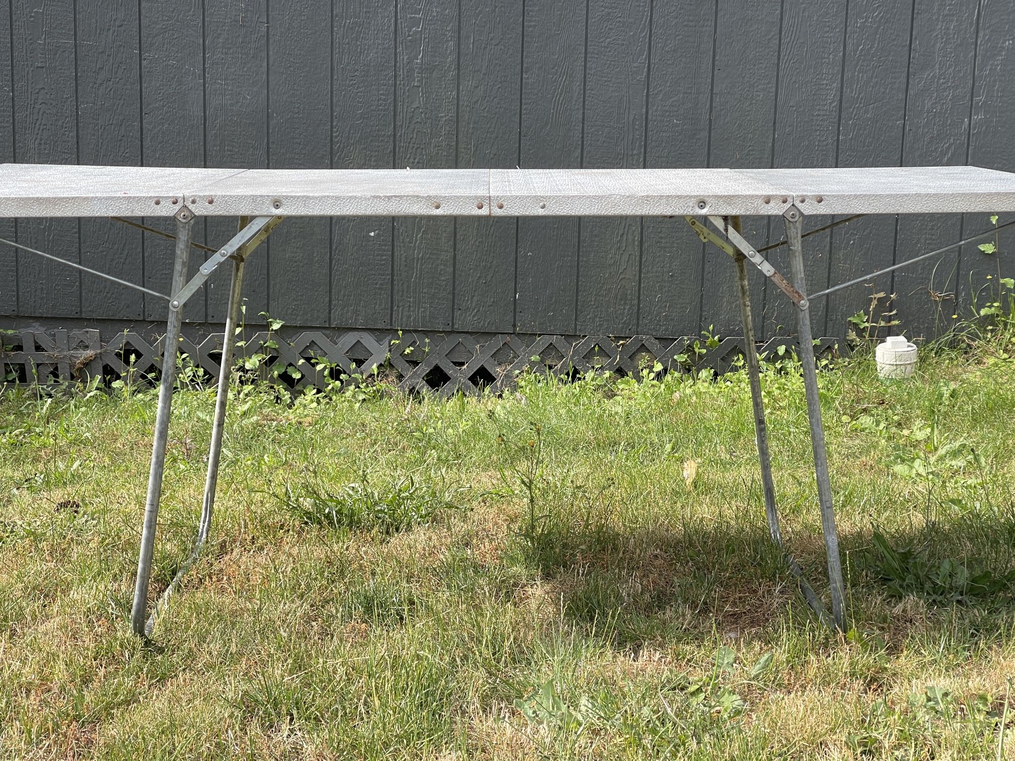 MCM Metal Folding Table