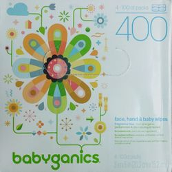Babyganics face, hand & baby wipes, 400 Count