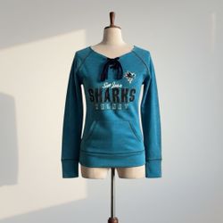 San Jose Sharks NHL Lace-Up Sweatshirt size small