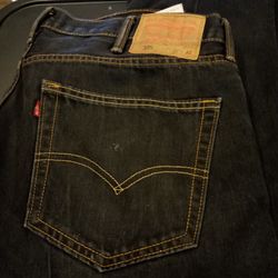 LEVI STRAUSS USED BLUE 305 STRAIGHT LEG JEANS